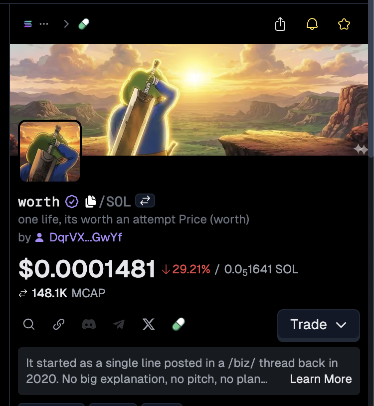 onchainfaith's tweet photo. Just got $worth (one life, it’s worth an attempt) updated on @GeckoTerminal and seeing it live feels amazing 💜

This is great news for our cult, and it definitely will help us get heard even more!

Big appreciation for the listing, means a lot to see the our community getting that visibility

If you haven’t checked it yet, the terminal is actually super smooth and easy to use. Definitely worth a look

one life, it’s worth an attempt