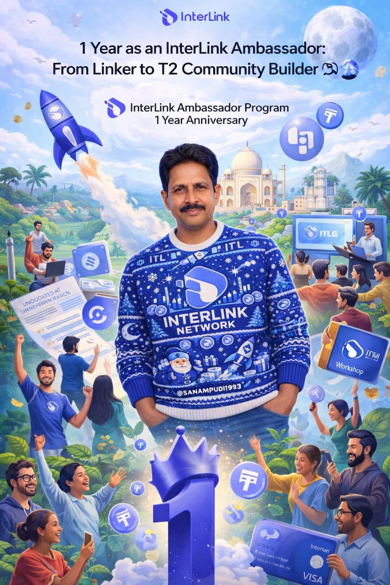 ravi_interlink's tweet photo. 🎉 **Reflecting on My 1-Year Journey as an InterLink Ambassador: From Simple Linker in Guntur to T2 Community Builder – A Personal Story of Growth, Challenges & Real Impact** 🌍💜

Dear @reina_itl,

Thank you for this beautiful, heartfelt reflection on the 

**InterLink Ambassador Program’s 1-Year Anniversary**. 

Your words perfectly capture what so many of us feel — one year may not sound long in Web3, yet it has been a deeply meaningful journey for those of us who joined in the very early days. Reading your post today (with the stunning new anniversary image featuring the crowned “1”), I felt inspired to share my own authentic story as a small contribution to the **Ambassador Journey Sharing Campaign**.

 This is not just a reply — it’s my full reflection, addressing every single point you raised, while weaving in real experiences from the ground in Guntur, Andhra Pradesh, India.

You started by reminding us: This April will mark 12 months since the InterLink Ambassador Program officially began.”**  

Exactly one year ago, in April 2025, the program launched when @inter_link was still in its humble growth phase. I discovered the project in July 2025 through a friend’s post about **Proof of Personhood** and face-scan Human Nodes. The vision — building a sybil-resistant, real-human network in the age of AI — hit me instantly. By August 2025 I joined as a simple Linker via the Coach House Onboarding group (https://t.co/qsek75gBTi). Your structured training, anti-raid system, Global Partner mentorship and focused discussions gave me the perfect foundation. Today, as you said, the network has reached **over 7 million verified users worldwide** (recent Month 10 summary even shows 6.95M+ and climbing fast). Every verified Human Node strengthens the integrity of the entire ecosystem — and I’m proud to be one of them.

**“Behind that growth is a community of people who chose to believe in the vision early.”**  

That’s me and thousands like me. In India’s bot-filled crypto space, many were skeptical. I faced daily doubts: “Is this just another mining app?” Balancing a full-time job with 4-hour biometric mining sessions, content creation, referrals and local education was intense. I missed sessions and lost cycles — frustrations that later became constructive feedback. But persistence paid off. By October 2025 I reached Tier 3, and in January 2026 I earned **T2 Community Builder** status through consistent referrals, high-engagement threads and Guntur meetups. Your point about **early believers** is spot on — we didn’t just mine; we built.

You highlighted: **“Today, the Ambassador Program has grown to more than 7,000 ambassadors across the world, and every training batch successfully prepares over 500 new ambassadors.”**  

Absolutely. The latest official structure (from your Month 10 summary) shows **17 Tier 1, 121 Tier 2, and 7,000+ Tier 3** — plus thousands of trainees guided by peer ambassadors. I’ve participated in Batches 11–29 and mentored newcomers myself. Many trainers (like those guiding me) started exactly like us — regular Linkers who rose through dedication. This peer-led model is what makes the program special and scalable.

**“Each ambassador goes through structured training to truly understand the project, and many of the people guiding these programs are ambassadors themselves… gradually became leaders.”**  
This happened to me. The Coach House White Paper (v2.0) and your training modules taught me everything: from $ITLG mining mechanics and HCS (Human Contribution Score) to the Transaction-Backed Digital Assets Protocol (@itl_fdn) and future tokenization. I now help run local Guntur workshops explaining InterLink ID, deepfake protection, hashing and decentralized storage — turning skeptics into verified Human Nodes.

**“The rewards distributed to ambassadors have increased month by month. In some months, the program has distributed over $10,000 and 10M $ITLG…”**  

You’re right — these numbers are rare in Web3. In Month 10 alone (24 Jan – 23 Feb), up to **8,000,000 $ITLG** was distributed alongside USDT for consistent contribution. From my first small rewards in June 2025 (~4K USDT + 900K $ITLG for 50K+ posts/videos across 300+ ambassadors) to today, @inter_link truly values builders. This isn’t hype — it’s real recognition of the 150,000+ content pieces we created last month alone.

**“The system behind the program has also been improving. From Ambassador Profiles, to clearer recognition of contributions, to the promotion of Core Ambassadors, Global Leaders, and Community Leaders…”**  

The evolution is incredible. Ambassador Profiles now track every contribution, promotion paths are crystal clear, and automation is ramping up. As @kv_interlink shared recently, we’re heading toward V5.0, InterLink Testnet, Private Mainnet, and the Transaction-Backed Digital Assets Protocol — all while keeping the program fair even at 10K–20K ambassadors. 

My own small contribution here: On Feb 25, 2026 (post ID 2026526504524624164), I suggested improving the “Individual Mining Performance Indicator” in Security Groups — coloring missed (non-recoverable) sessions in red. @reina_itl personally appreciated the UX feedback — that moment of Core Team validation meant everything and showed how the system listens.

**“Today, InterLink Ambassadors can be found in almost every corner of the world… growing in numbers, but also in quality and dedication.”**  

From Africa to Asia, Europe and my own Guntur group, we’re everywhere. Quality shines through consistent original content, mining discipline, marketplace activity and real-world utility. I’ve created deep threads on X explaining:

- $ITLG as the native anchor for mining, governance, staking and tokenized U.S. stocks in ITLX Wallet

- Verified $ITLG unlocking $ITL for liquidity and payments

- The InterLink Visa Card (@Hpx_Official) with 50M+ merchant acceptance

- Quantum-resistant security and sustainable RWA growth via the InterLink Foundation

These posts sparked 50+ referrals and connected local Guntur Linkers to the global community.

**“If the entire journey of @inter_link were 100 kilometers, we have probably only completed the first 5 kilometers…”**  

Your analogy is perfect. We’re just beginning. The coming milestones you listed are already materializing:

- **$ITLG verification** rolling out (Connect Social feature in V4.0.5 helps build credibility)

- Businesses registering payment points

- Companies tokenizing assets via new protocols (@itl_fdn & @inter_link)

As @kv_interlink posted just days ago, Q2 will bring real on-chain buying/selling of goods and equity investment — turning $ITLG/$ITL into everyday currency. The InterLink Visa Card is already bridging crypto to the real world with instant fiat conversion across 170+ countries.

**“Our goal is not simply to become bigger. Our goal is to build one of the strongest ambassador programs in the entire Web3 space, both in quality and scale… automation, optimization, and modern infrastructure…”**  

Exactly. With ITLX Wallet as “Be Your Own Bank,” anti-whale mechanics, phased KYC and V5.0 on the horizon, the program is built for 20K+ ambassadors while staying fair and human-first.

**“But at the end of the day, technology and systems are only tools. What truly makes this program special are the people behind it… the ambassadors who stayed, contributed, supported each other…”**  
This is the heart of everything. The real strength is the people — the ones who stayed through volatility, supported each other in Coach House chats, and celebrated milestones like @MaheshMagnus1’s 500+ referrals or India’s growing leadership. This journey is still only beginning… and I’m all in for the next 95 km.

Community, what’s YOUR favorite moment in this first year? Which batch changed your life? Have you tried the new V4.0.5 News & Connect Social features yet? Drop your stories below — let’s inspire each other as we head toward 1 billion real users! New Linkers: Download the app via @inter_link, create your Human Node ID, and join the next batch. Together we mine. Together we build. Together we InterLink. 💜🚀

Gratitude to @reina_itl (for appreciating my mining feedback and guiding this program), @kv_interlink, @itlx_defi, @c_interlinklabs, @itl_fdn and the entire Core Team for the constant vision and updates.

Ravi Kumar (@sanampudi1963)  
T2 Community Builder – Guntur, India  
Submitted to the official form: https://t.co/7BE1geVF3U

#InterLink #ITLG #ITL #1YearInterLinkAmbassador #HumanNode #ProofOfPersonhood #RealWorldUtility #Web3Ambassadors #BuildingTogether #InterLinkJourney
 🚀💜