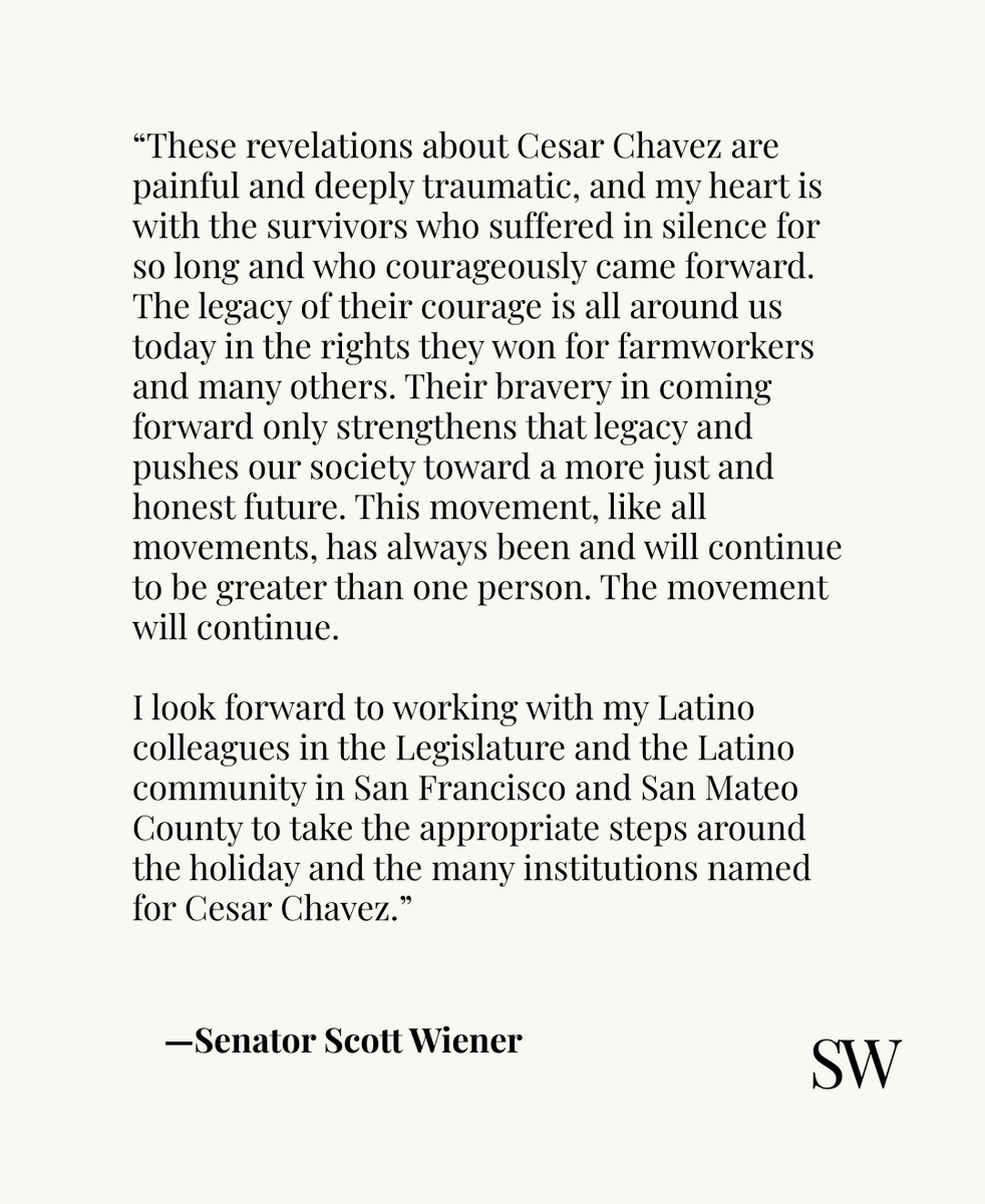 Senator Scott Wiener tweet media