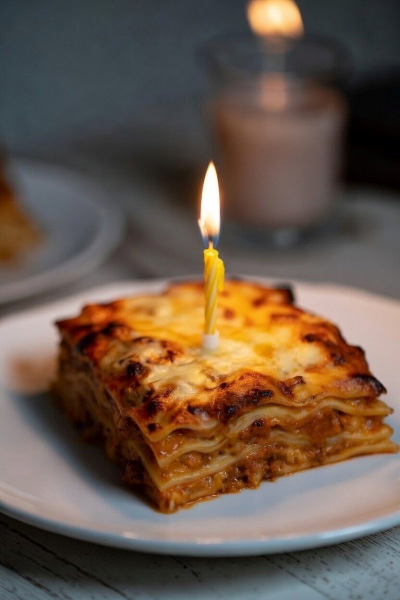 DontCallMeDebby's tweet image. Lasagna is just spaghetti flavored cake. #ProveMeWrong