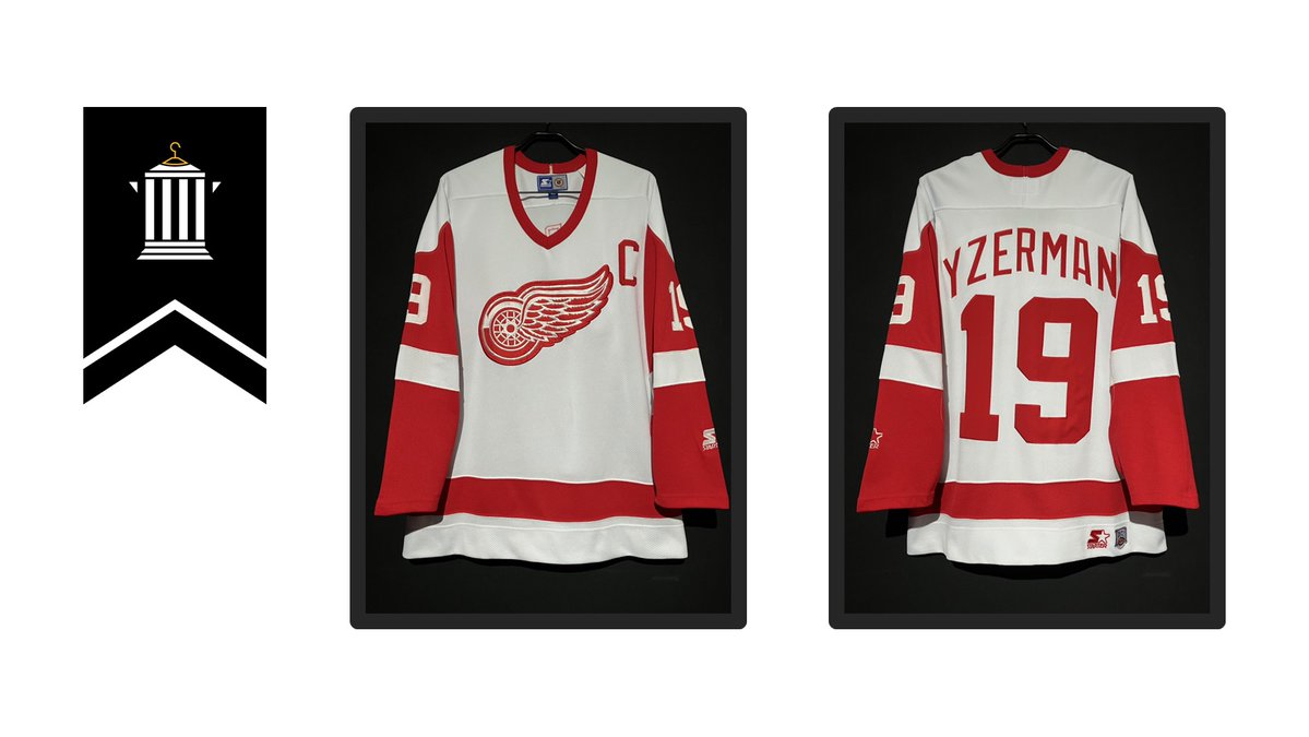 jerseumX's tweet image. 【1994/99】 / Detroit Red Wings（H） / No.19 YZERMAN

本日19日に因みまして、スティーブ・アイザーマン・元カナダ代表の19番。

1983年に1巡4位で加入以降、22年のキャリア全てを過ごし、現在はGM兼チーム副社長を務めるレジェンド。

詳細は⇩
store.jerseum.com/items/129078519

#NHL #LGRW #RedWings