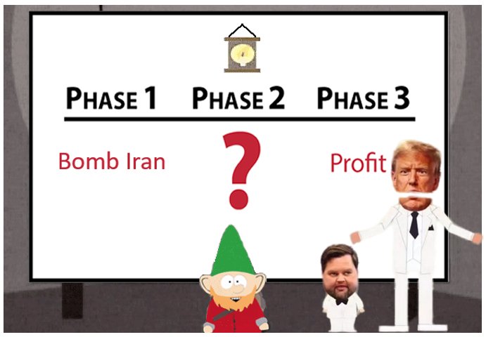 <a href="/RapidResponse47/">Rapid Response 47</a> Sounds like someone was too stupid to consider the second and third order effects of attacking Iran.