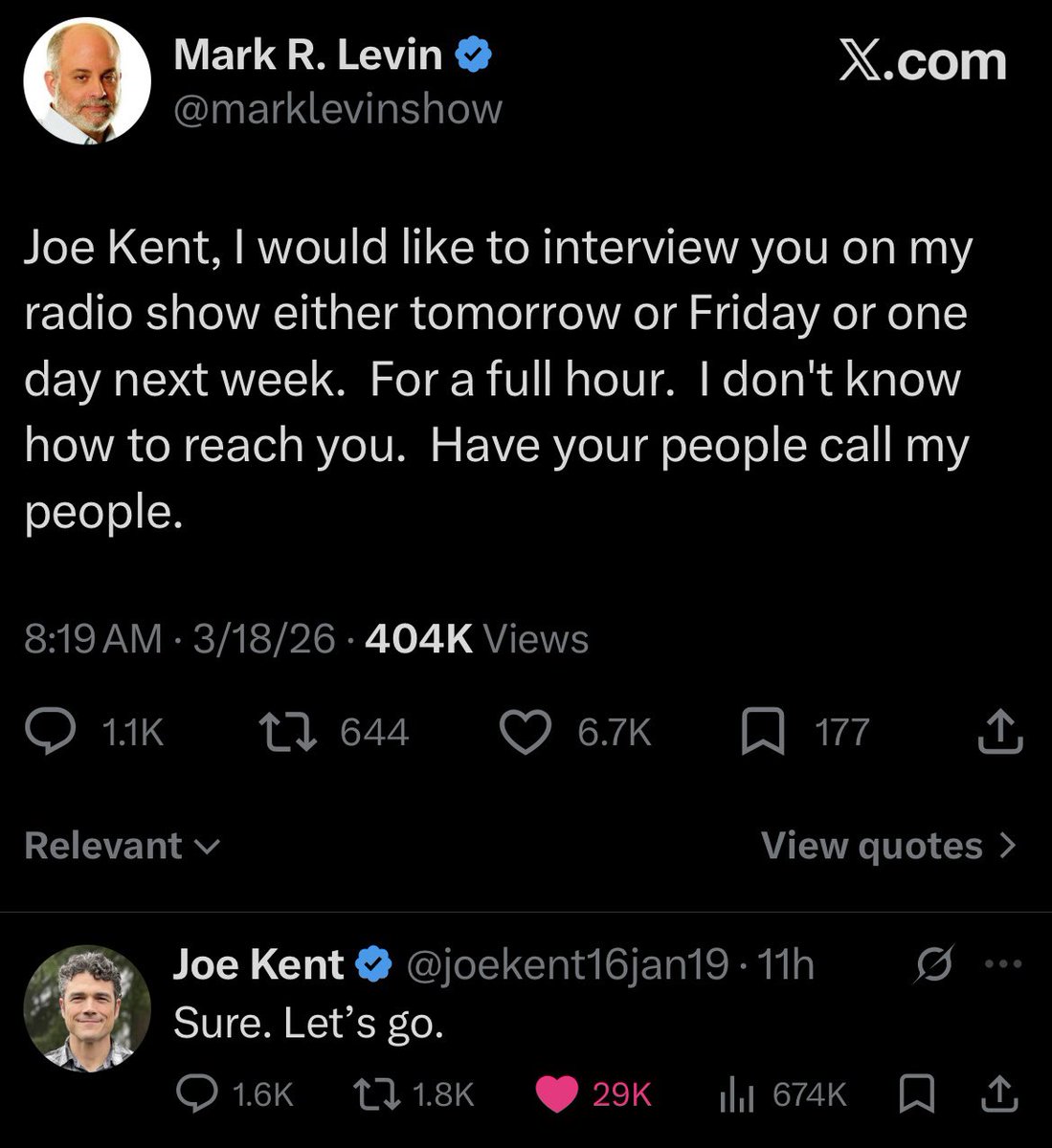 <a href="/marklevinshow/">Mark R. Levin</a> It's amazing how you can lie so much that you start lying about stuff that's as easy to verify as the sky being blue.