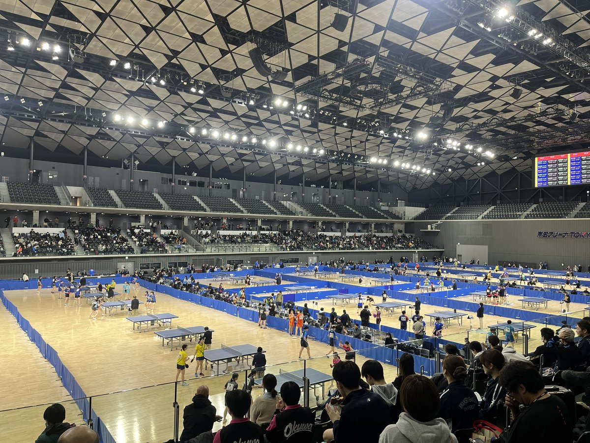HIT_tabletennis's tweet photo. 京王アリーナTOKYOで開催されているTOKYO OPEN 2026 第78回東京卓球選手権大会に本学か���8名出場しています！
1つでも多く勝ち上がれるように頑張ります🏓

#八戸工業大学　#八戸工業大学卓球部 https://t.co/Vai6nVu42x