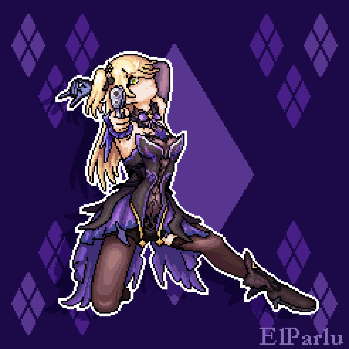 ElParlu's tweet photo. Fischl - Genshin Impact 

Commission (4/5) for IgelStrange on IG 

#fischl #genshinimpact #GenshinImpactFischl #genshinfanart #fanart #pixelart #VGencode #mondstadt https://t.co/NvN8xOtUMV