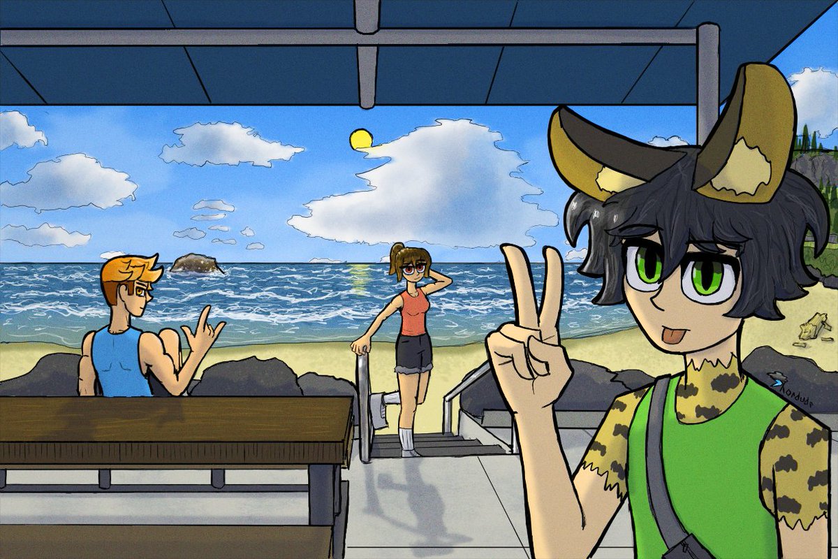 ThorDudePBC's tweet photo. Drew my ocs at the beach.
#art #oc #digitalart https://t.co/XhtRFaugZs
