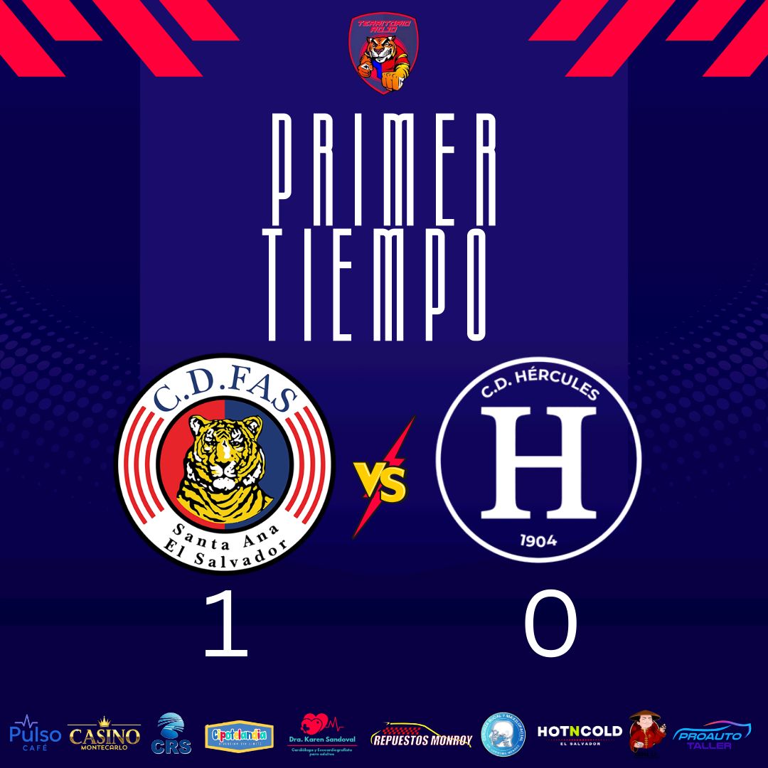 FINALIZA EL 1ER TIEMPO !!! 
FAS 🆚 Hércules 
#SomosTerritorioRojo