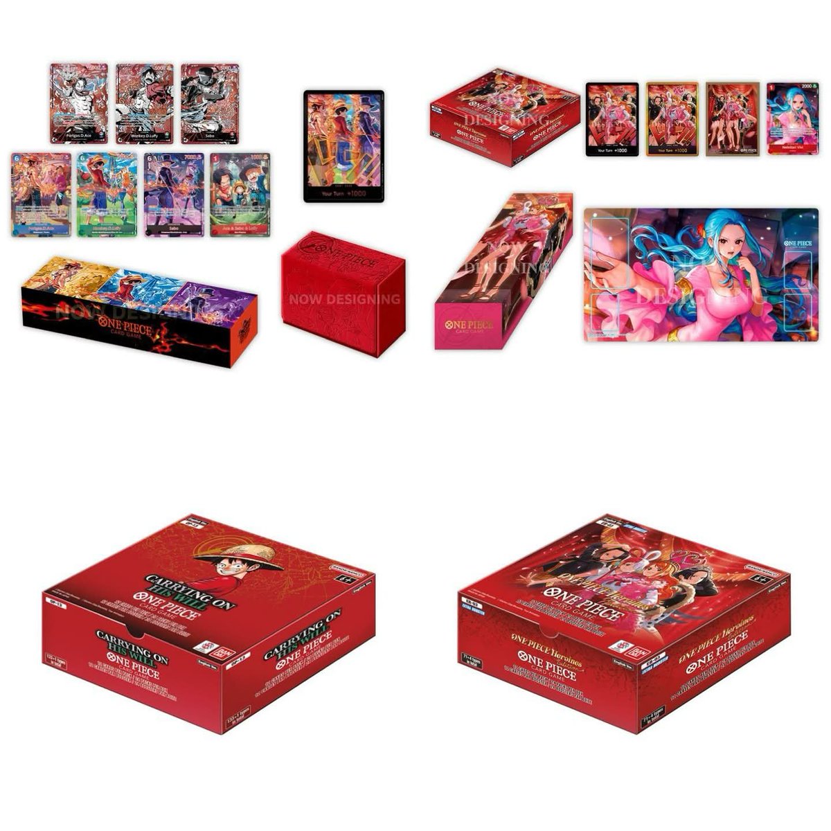 Several One Piece Card Game products are available for CHANCE TO 