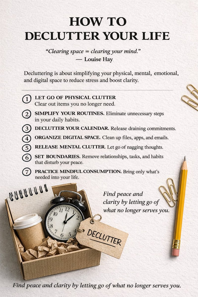 How To Declutter Your Life: