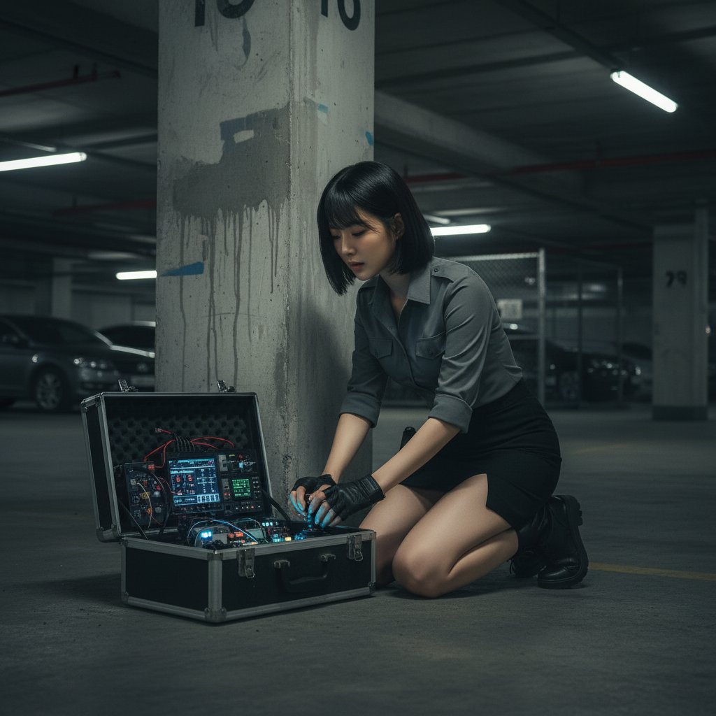 柴犬商店街の特売情報放送で商店街目安箱の質問に女戦闘員ちゃんは答えます。
「ウチの組織の廃棄物を安全にリサイクルできる業者の初めて見る担当さんと商談して、地下駐車場まで見送った後、言い忘れた事があって地下駐車場へ戻って来たら彼女が小細工をしてたの見てしまったのね」

 #女戦闘員