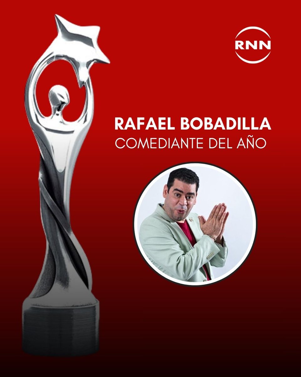 NoticiasRNN's tweet photo. Rafa Bobadilla se lleva el Soberano a Comediante del Año.

#NoticiasRNN #Soberano2026 #PremiosSoberano #Acroarte #Soberano41 https://t.co/hd9jv4p1zK