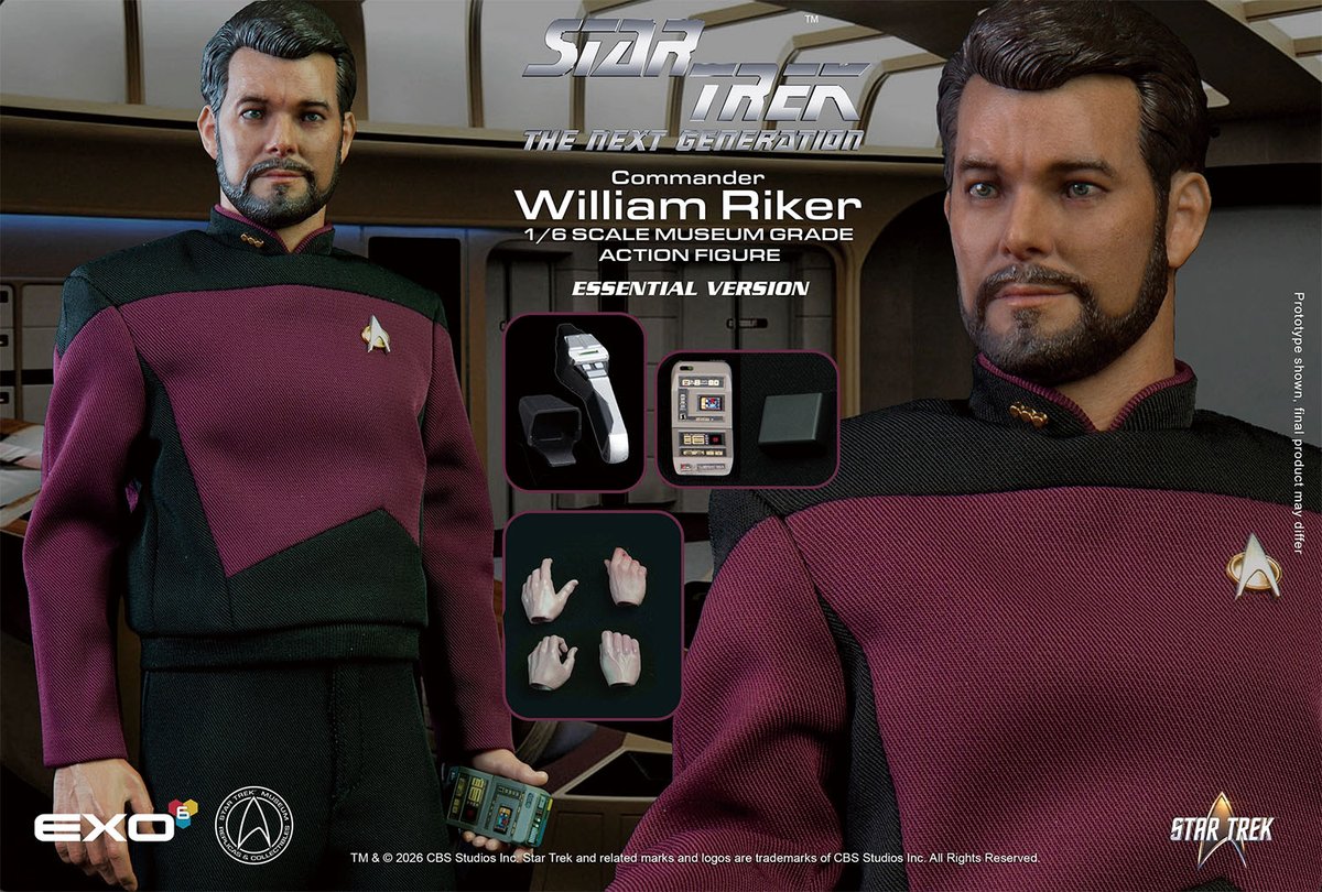 『新スタートレック』より、レギュラーキャラクターの一人で、 ワイルドで実力ある惑星連邦の宇宙艦隊士官ウィリアム・T・ライカーが、ハイエンドスタートレックフィギュアメーカーとしてお馴染みのEXO-6より登場！テンフォワードチェアなどが付属したDX ver.も！
mamegyorai.jp/item-search/do…
