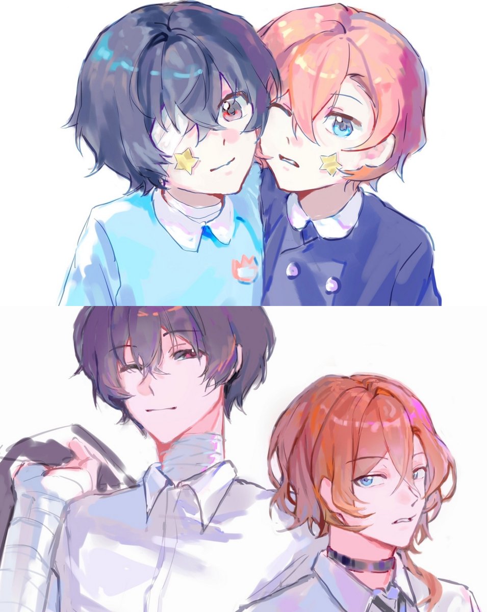 🎨 @天台千年雨未歇​​​
📚 改了一张11个月前的画 ​​​
#太中 #DaChuu #skk #soukoku