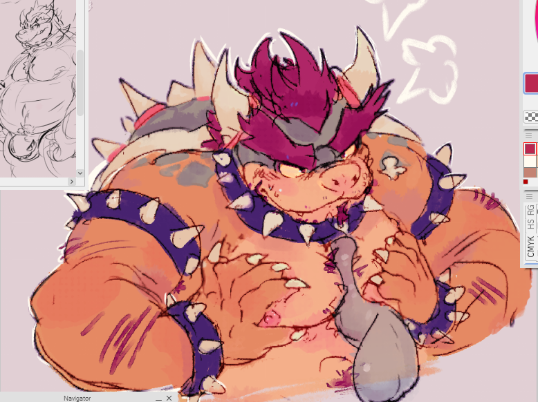 fisherkitu's tweet photo. lil bowser boobjob doodle  im trying to regain some confidence in my art https://t.co/mJdCoBxlLN