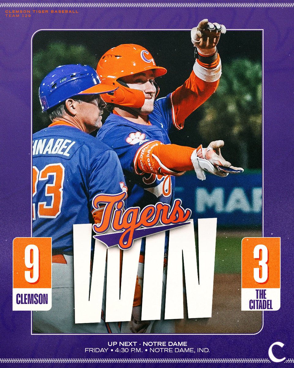 Clemson Baseball tweet media