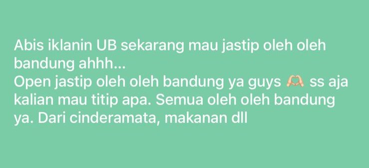 open jastip oleh oleh bandung #oleholehbandung #jastip