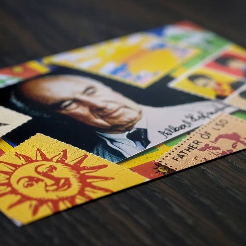lsd_acid0's tweet image. Albert Hofmann Father of LSD blotter art photo collage n1

#paperart #patternart #satisfyingvideo #creativeprocess #foryou