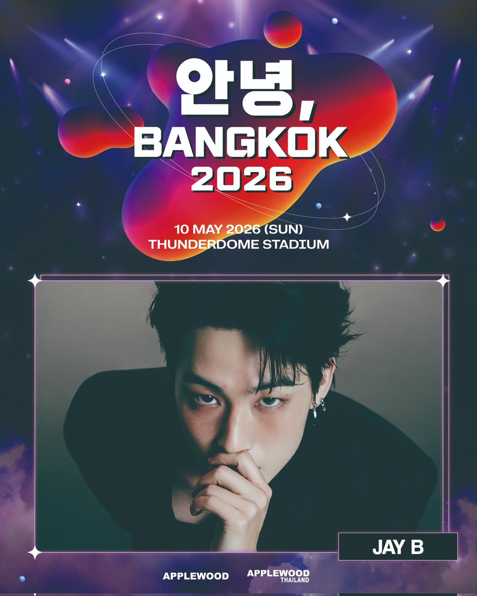 thinkabout_JAYB's tweet image. JAY B 🔥🔥🔥
𝟮𝟬𝟮𝟲 [안녕, 𝗕𝗔𝗡𝗚𝗞𝗢𝗞] 𝗠𝗨𝗦𝗜𝗖 𝗙𝗘𝗦𝗧𝗜𝗩𝗔𝗟
📅 10 May 2026 (Sun)
📍 Thunderdome Stadium
@jaybnow_hr #JAYB #Def #Jaebeom #제이비
