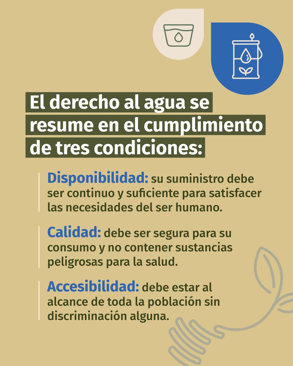 IRIColombia's tweet photo. ¿Sabías que el derecho al agua no está en nuestra Constitución Política?

Si bien este derecho vital no aparece registrado en la carta política, la Corte Constitucional ha reconocido que es una condición necesaria para el desarrollo de la vida misma, la dignidad humana y el goce efectivo de otros, como el derecho a la salud, a la alimentación, a la vivienda adecuada y al medio ambiente sano.
Estos pronunciamientos buscan garantizar a cada ser humano una cantidad mínima, de buena calidad y suficiente para la vida y la salud, que satisfaga necesidades esenciales como la bebida, la preparación de alimentos, la higiene y la producción de cultivos de subsistencia.

Los bosques tropicales amazónicos son aliados del agua. Gracias a sus funciones biológicas y ecológicas cumplen un papel central en el ciclo hídrico, garantizando que haya agua disponible y de calidad para las comunidades. Por eso es tan importante cuidarlos.

Recuerda que…
Sin agua no hay vida.
Sin bosques no hay agua.
Sin bosques no hay futuro.

¿Quieres conocer más sobre cómo los bosques tropicales nos ayudan a garantizar el derecho al agua?
Da clic en el enlace, lee y comparte nuestra cartilla “Sin bosques no hay futuro” con tus amigos. Únete a este gran movimiento por la protección de los bosques tropicales amazónicos.
Conoce más aquí: https://t.co/HSdXCwg3As

@repam_amazonia
@SMT_ONIC
@CEDECOL
@pastoralsocialc
@DiPazColombia
@UniReformada
@ACODALCOLOMBIA