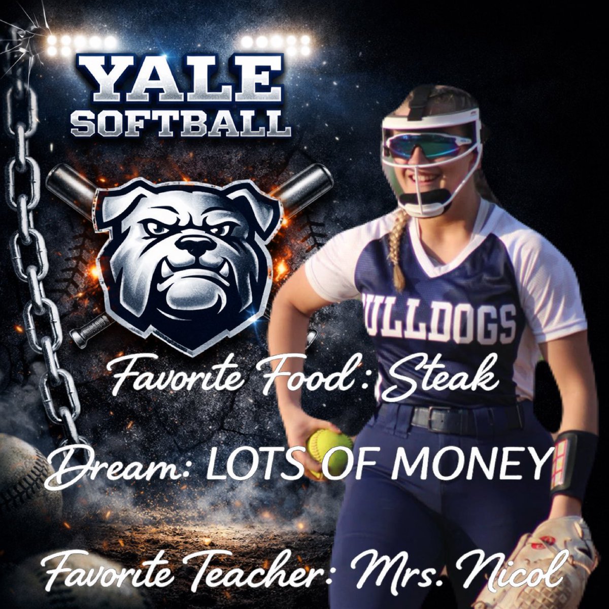 YPSDSoftball's tweet photo. 💪#25 Madi https://t.co/d8bKVwrLz5