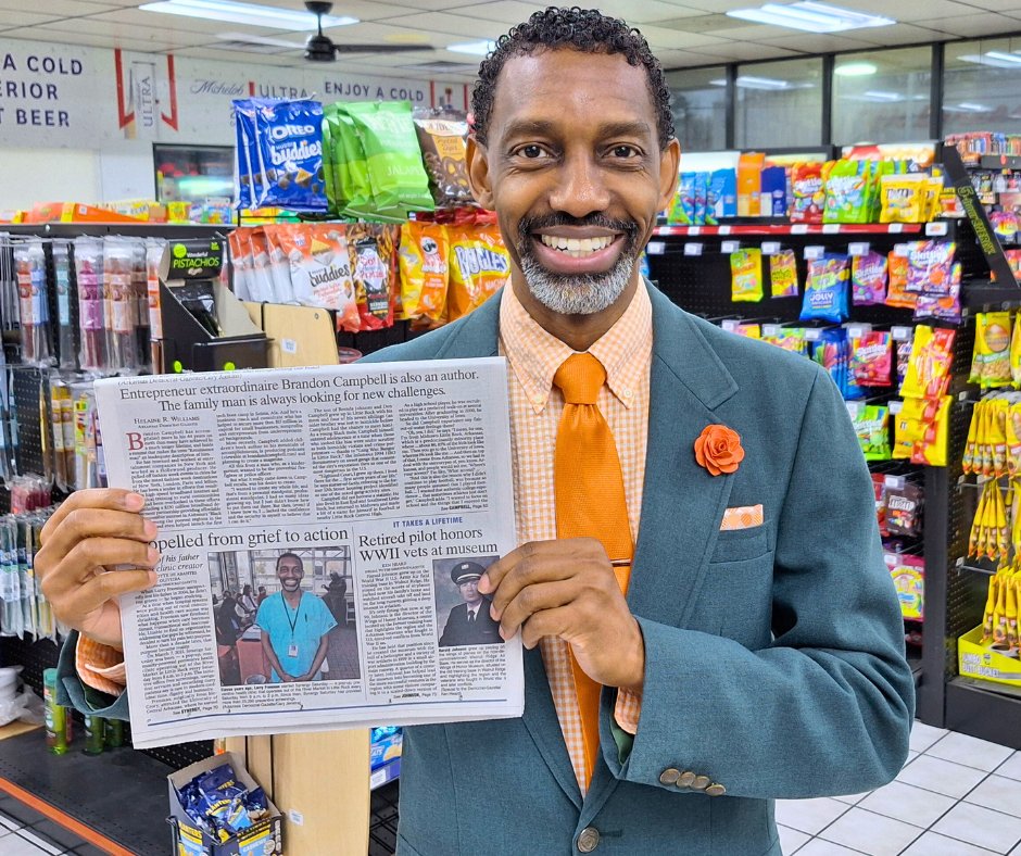 SynergySaturday's tweet photo. Synergy Saturday's story is featured in the High Profile section of the Arkansas Democrat-Gazette: "Propelled from Grief to Action".

Read the full article and support at https://t.co/zs7SnwK1fQ. 💚🧡
#SynergySaturday #CommunityHealth #Gratitude https://t.co/kZFPykhgz8