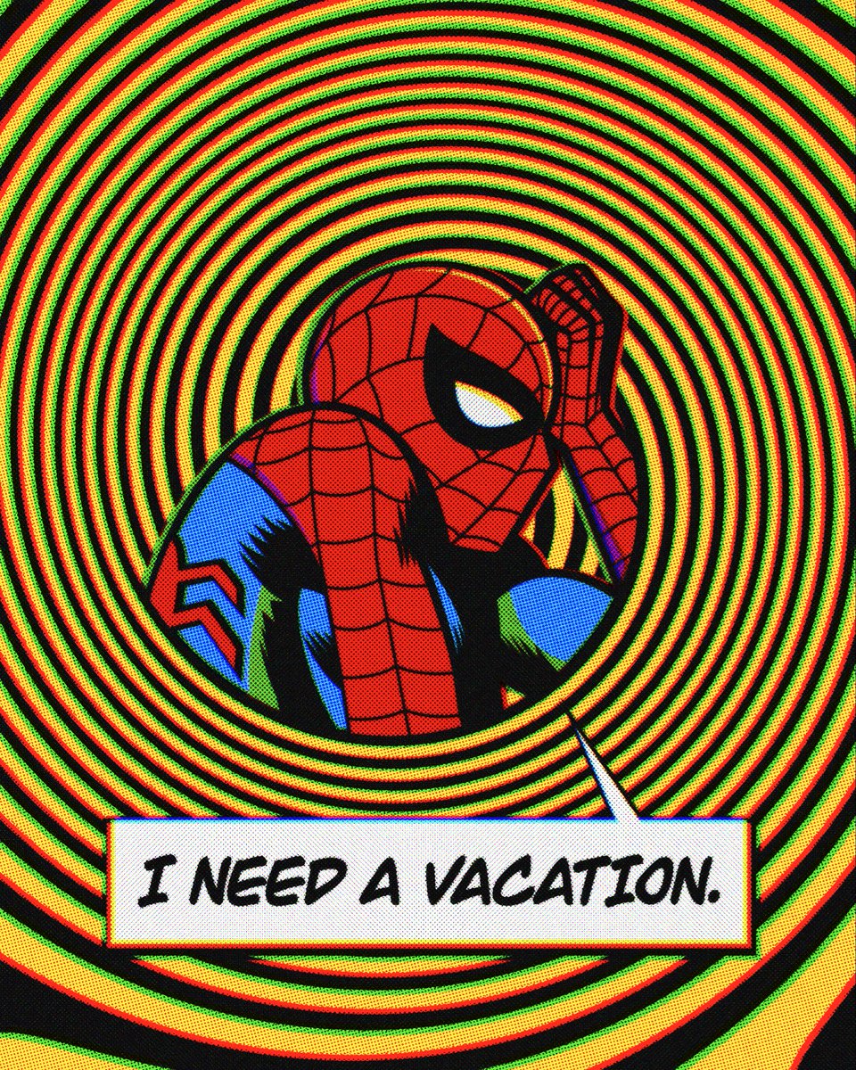 thebanndo's tweet photo. First day back from vacation 😭

#digitalart #meme #spiderman https://t.co/rIkaXyztCa