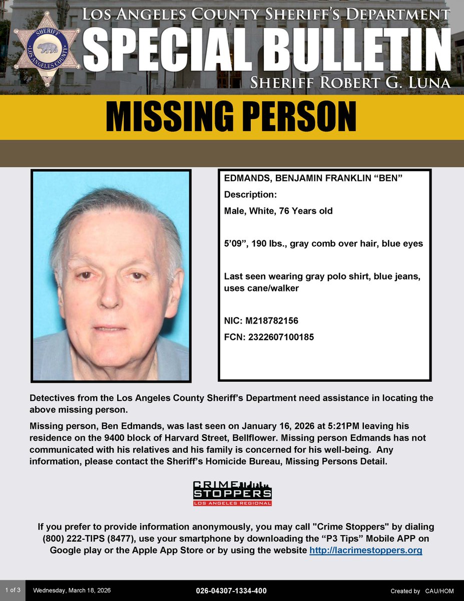 LA County Sheriffs tweet media