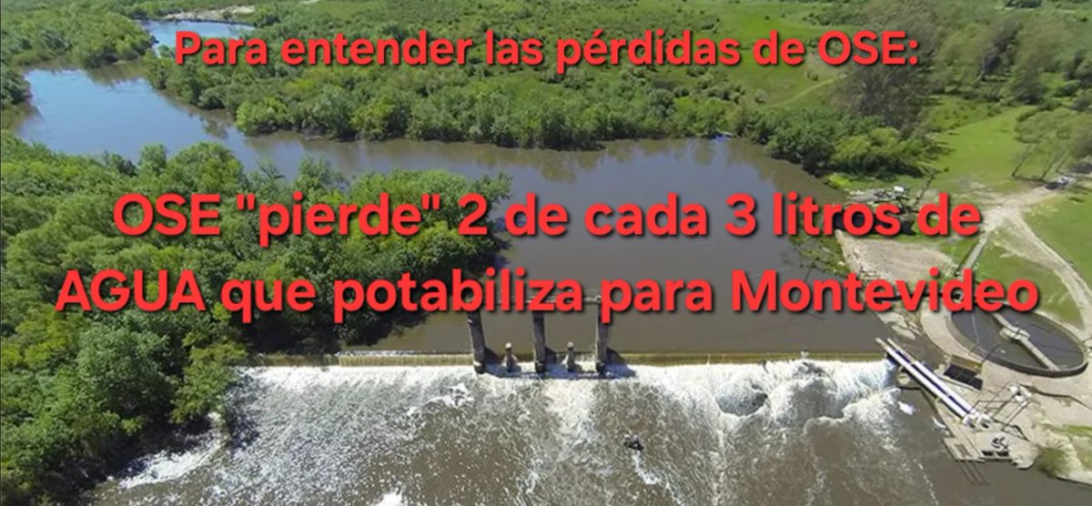 Y si en lugar de seguir discutiendo sobre quién la tiene más grande,  los que les interesa Casupá o los que  querían Arazatí, hacemos lo que hay que hacer y se repara y controla  la red para no perder en Montevideo 400,000 m3 de agua por día, casi medio millón de dólares diario