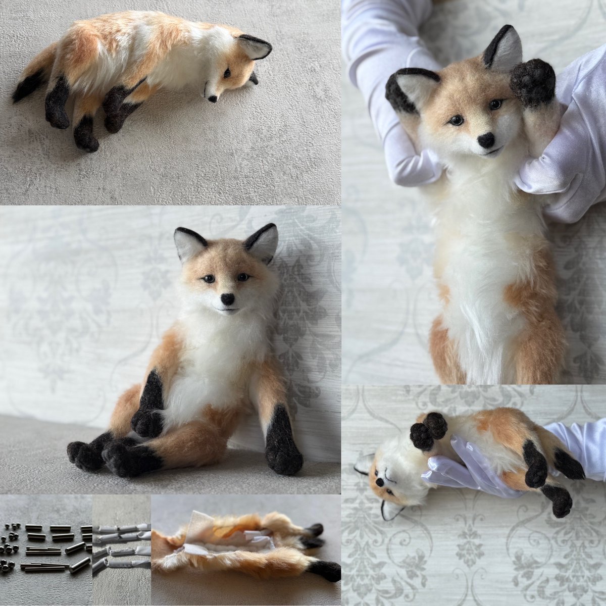yokookada_bone's tweet photo. 仔ギツネ。
ソックスみたいな黒い足先。

BASEにて本日より。
#capeesh #ぬいぐるみ https://t.co/Ysko7DzmHD