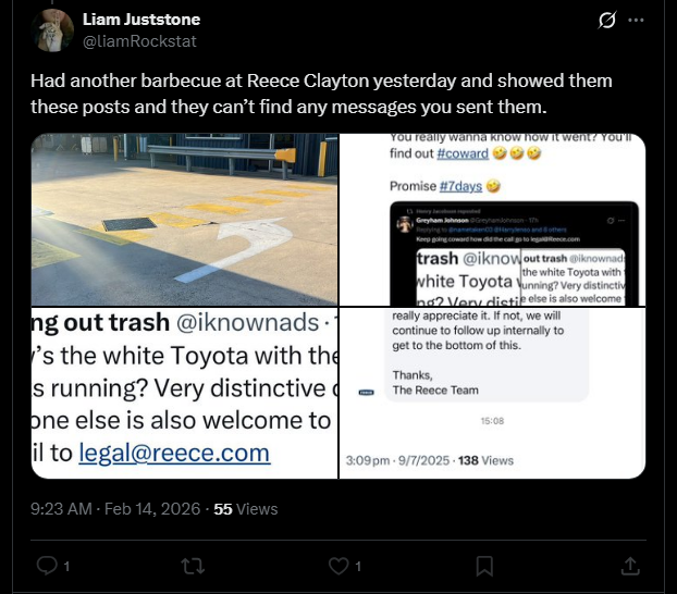 Razor1640's tweet image. You won't be working much longer @GreyhamJohnson 🤭

#BarbequeatReecePlumbingClayton @nelpvic @CFMEU @15minuteIgaveyou #mrmultipleaccounts

#whatalife 
@liamRockstat 
@HarryJenso 
@JJunioring 
@marc0p0l0n1ff1 
@nic_vasiliou 
@goatrraarrgghh
@aaronmeadows38
#pedo #coward