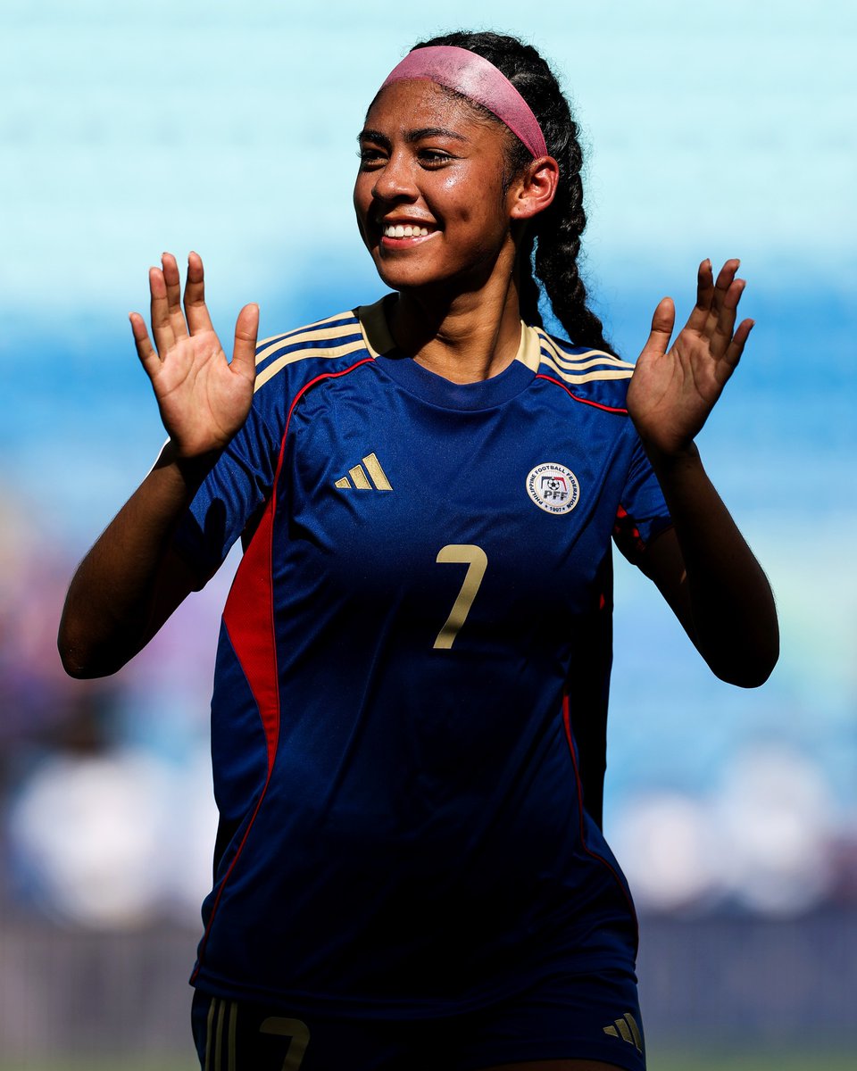 FIFAWWC's tweet photo. Filipina pride throughout the #FIFAWWC 2027 qualifiers! 💪