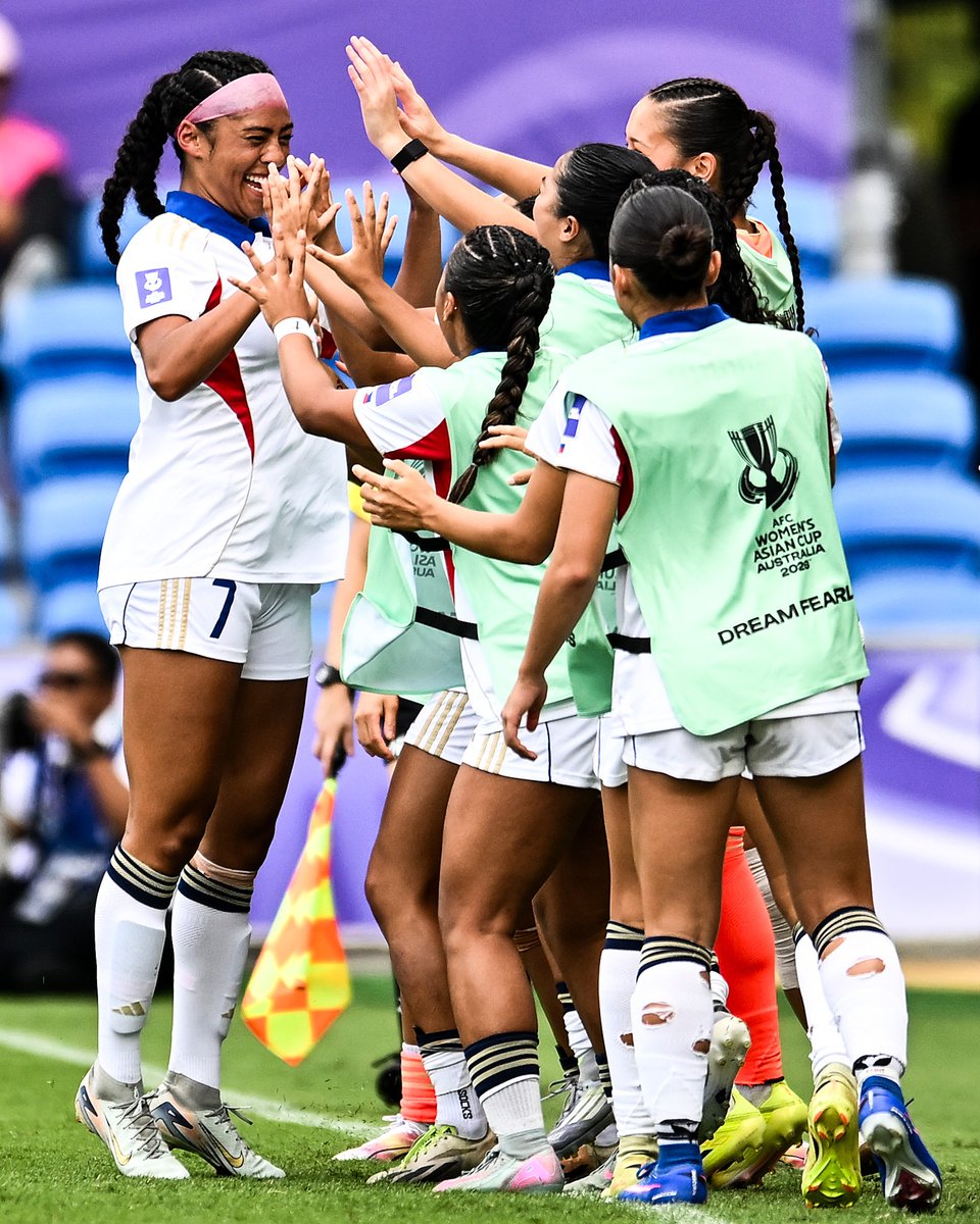 FIFAWWC's tweet photo. Filipina pride throughout the #FIFAWWC 2027 qualifiers! 💪