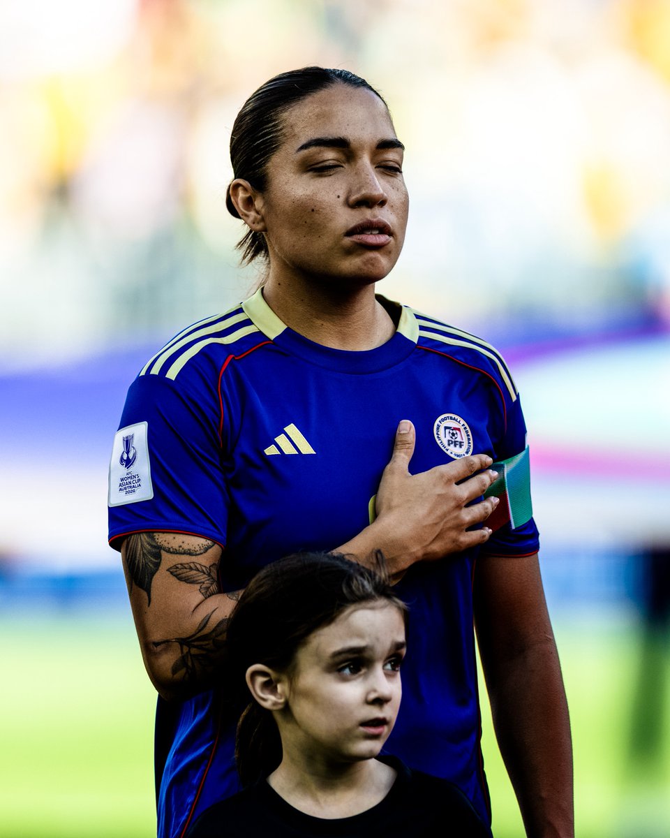 FIFAWWC's tweet photo. Filipina pride throughout the #FIFAWWC 2027 qualifiers! 💪