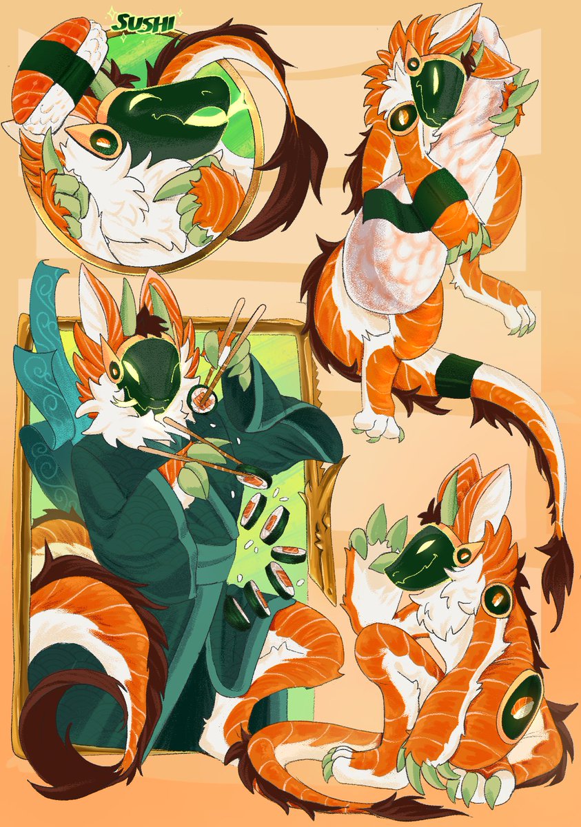 Sashimi_Monster's tweet photo. I'm a sucker for sushi ahh

🎨 Art by @bediup (https://t.co/bvhOeNn5et) https://t.co/KENs0MzRA8