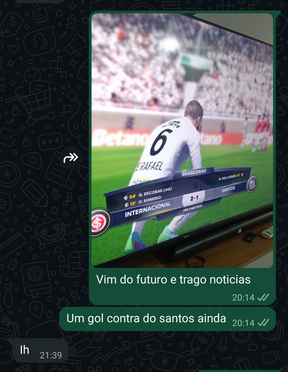 ErikGraef's tweet photo. @SCInternacional E foi previsto kkkkkkk https://t.co/TK1vJEBwtz