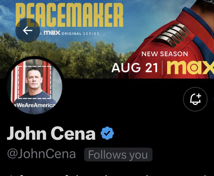 My biggest flex is that John Cena follows me....
.
.
.
.
.

.
.
.
.

.
.
.
.
.
.
.
. but he not..