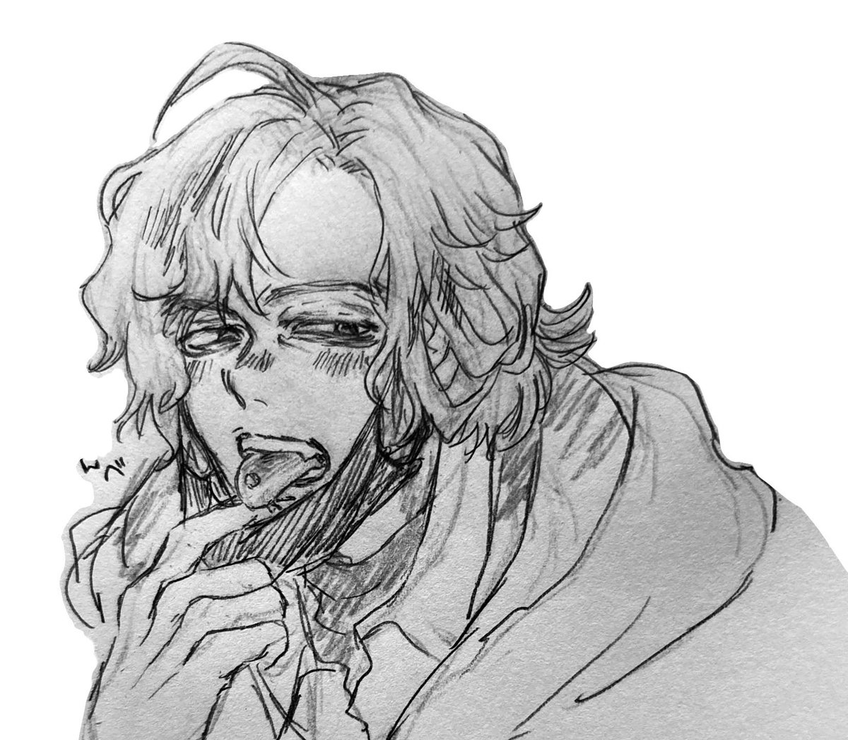 西向さん(<a href="/nishimukou/">西向</a> )とフルトリさん(<a href="/kagitori0111/">入城済フルトリ</a> )の👅ピDK四先生とそんな四先生が気になるDKﾝｬくんに劣情をアレしてアレして便乗しました
そうび：👅ピ・カッターシャツ・黒タートルネック・黒パーカー・スラックス・黒マスク