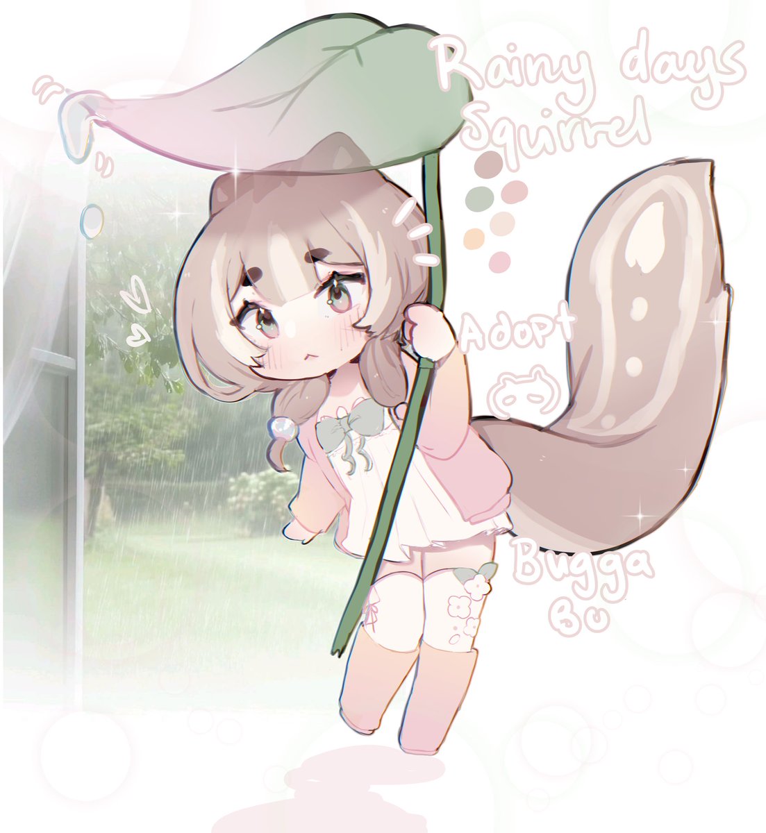 Bugga_bu's tweet photo. Rainy day squirrel Adoptable! 🌱🎐🤍
Sb: 50use
MI: 5usd
AB 1; 100usd ( PERSONAL )
Ab2 : 150usd ( COMMERCIAL) https://t.co/2UsfWhwnL9