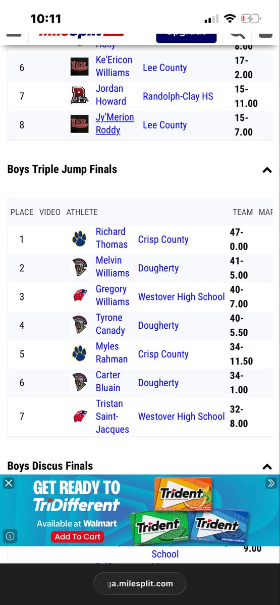 Ooopopioioi's tweet photo. I’m a class of 2027 Triple and Long Jumper. Season Opener triple jump 47 in triple jump and 21’9 in long. 100% open recruitment.
Huge thanks to @milesplit for coverage.
@TrackTravis @JeremyFHJ @BooSchex @TnFCoachP @LSUtoddlane @Illini_tfxc_dir @coachcarylsg @HeadGatorTRK @TAMUCoachHenry @LSUCoachShaver @WesKittley @BurrellLeroy @coachfrenchie @james_sbrady @mowad1010 @HFJumps @pntrack @smittythecoach @TribbleAdam @tbadon4486 @MaryKWood11 @I_Coach_Speed @coachjaybradley @CoachJHerbert @rickyfields @GatorsTF @OregonTF @LSUTrackField @RazorbackTF @TexasTFXC @aggietrk @UGATrack @Vol_Track @KentuckyTrack @AlabamaTrack @AuburnTFXC @OleMissTrack @USC_Track_Field @StanfordXCTF @IlliniTrackXC @TexasTechTF @UW_Track @PennStateTFXC @CalTFXC @UMichTrack @FSU_Track @milesplit
#triplejump #trackandfield #PR #flight