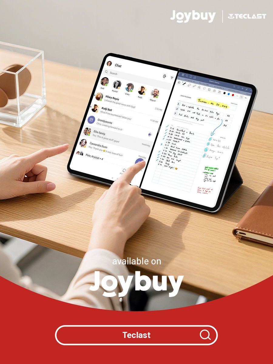 TeclastOfficial's tweet photo. 🔥 Teclast Official Launch on Joybuy!
Don’t just buy, Joybuy genuine Teclast digital gear

Tablets • Laptops • Mini Pcs

✅ 100% Authentic 
✅ Quick Delivery 
✅ Unbeatable Value
Shop now:  
https://t.co/ZxzdZ3WzNC
https://t.co/z9HSgqArZB

#Teclast #Joybuy #DigitalEssentials #TechOnTheGo