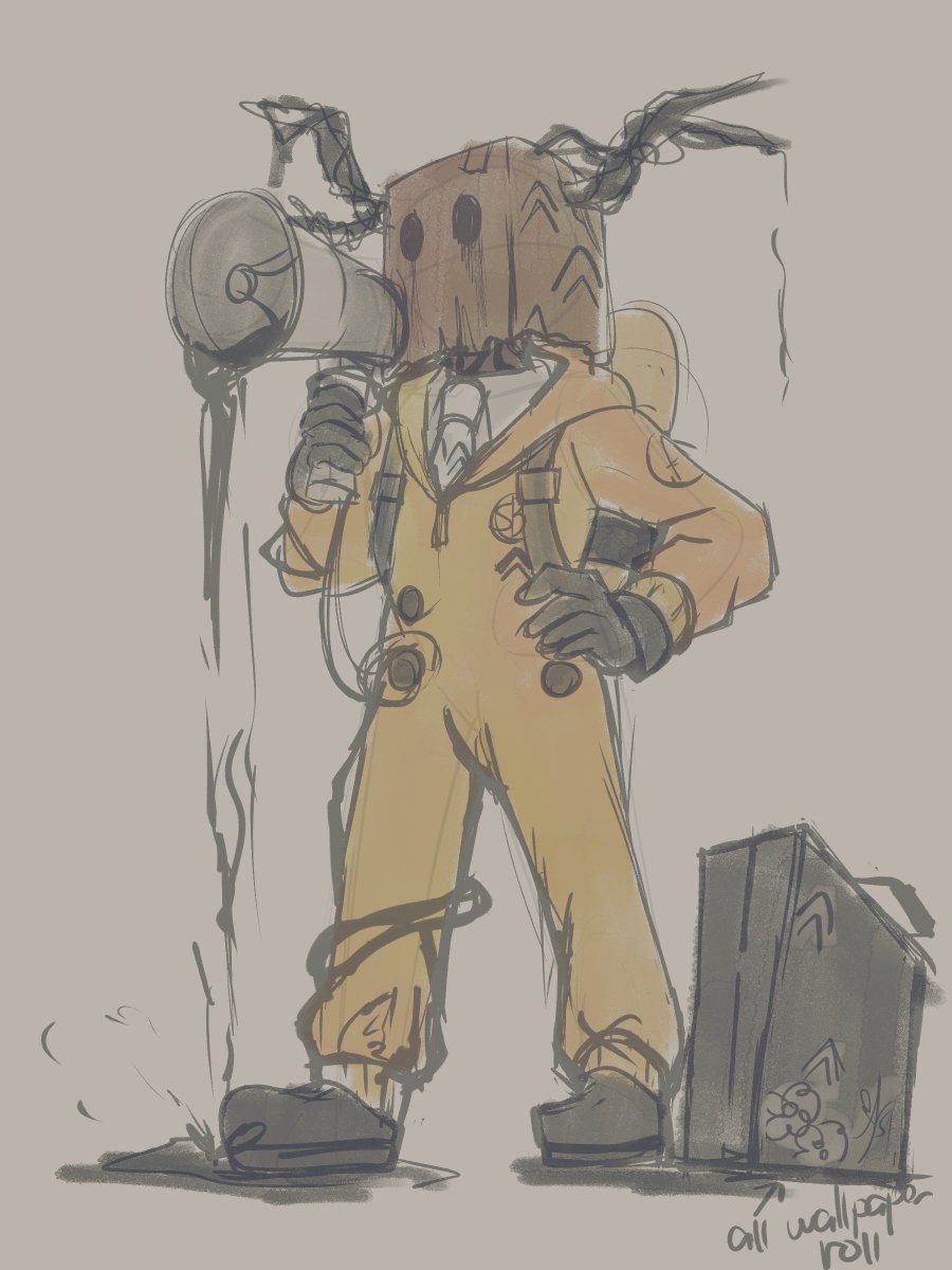 OC inspired from Kane's Backrooms. name is "B". they're ambiguous, and they  live in backrooms