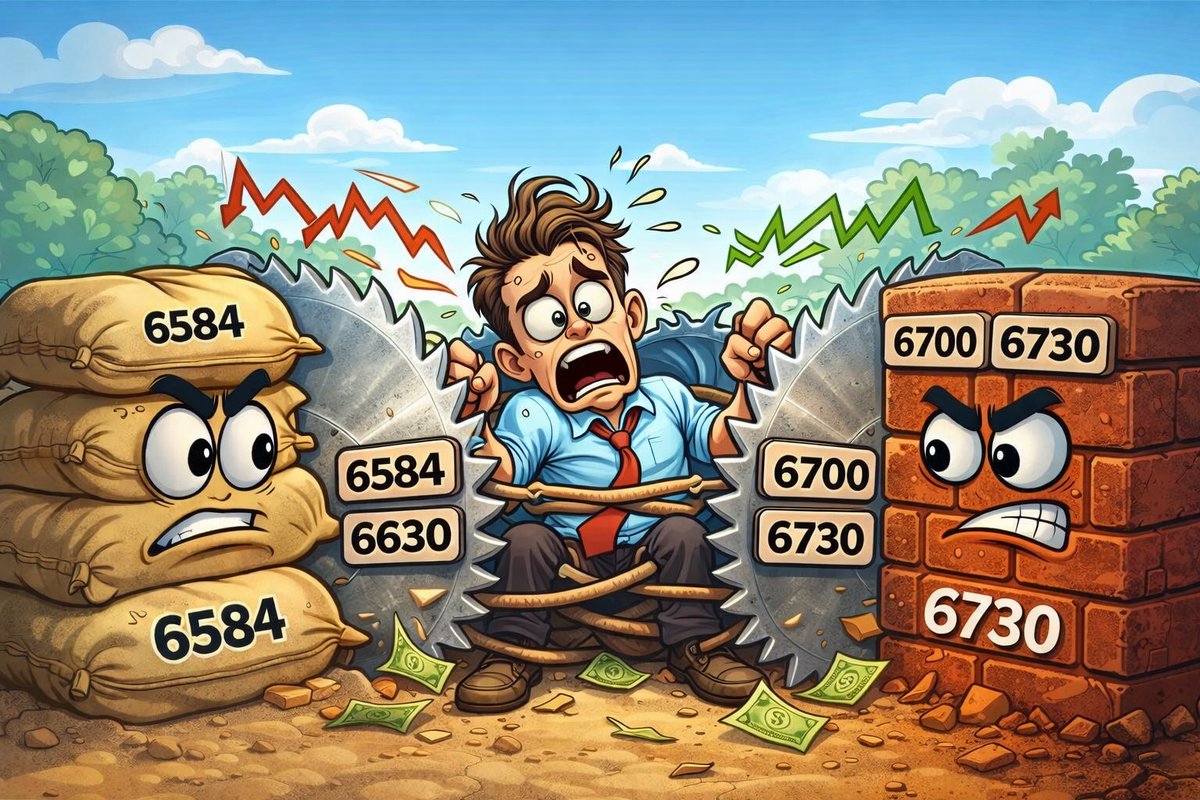 Beyond_Charts's tweet photo. This is where traders lose the most.

Not in trends.
Not in crashes.

In chop.

Trapped between support and resistance…
getting cut on both sides.

We don’t predict here.
We wait.

— Beyond Charts https://t.co/Hzyy6GNAag