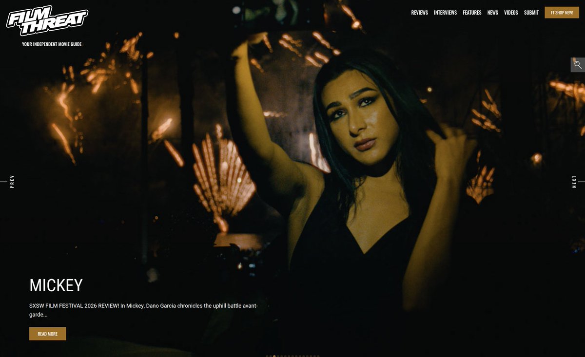 FilmThreat's tweet image. “…chronicles the uphill battle avant-garde artist Mickey Cundapí, who goes by Mis$ Mickey, faces every day.” Bobby LePire on Mickey; which screened @sxsw.
filmthreat.com/reviews/mickey… #SXSW #FilmThreatSXSW #SXSW2026