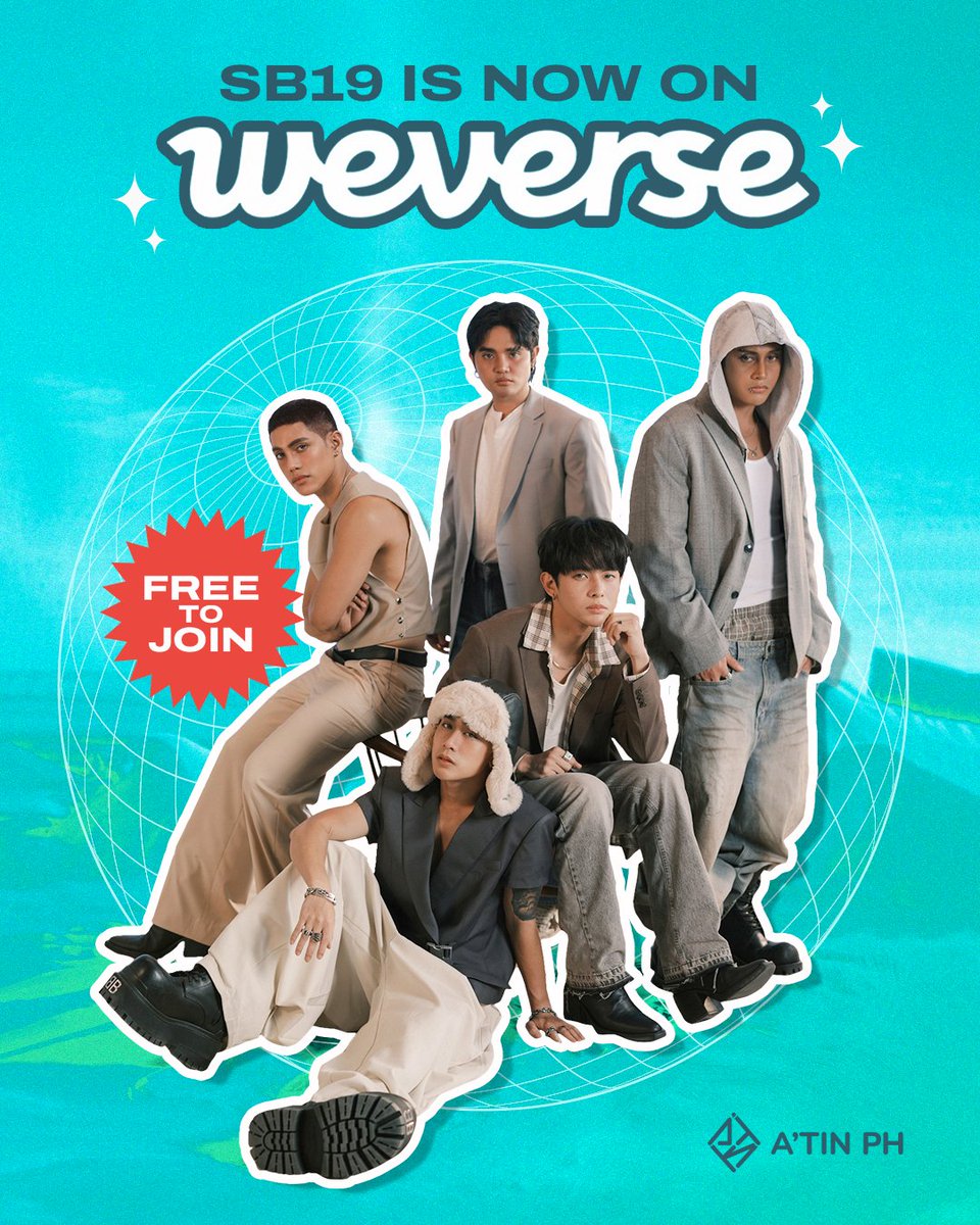 SB19_ATINph's tweet photo. SB19 IS NOW ON WEVERSE

It’s time for P-pop to take over the global fandom platform! Join the community and let’s show love for our Mahalima 💙

WEVERSE IN OUR ZONE
@SB19Official #SB19 
#WeverseWithSB19