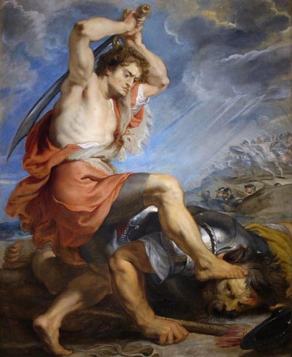 Peter Paul Rubens (flamenco, 1577-1640), David decapitando a Goliat, c. 1616, óleo sobre lienzo, Fundación Norton Simon