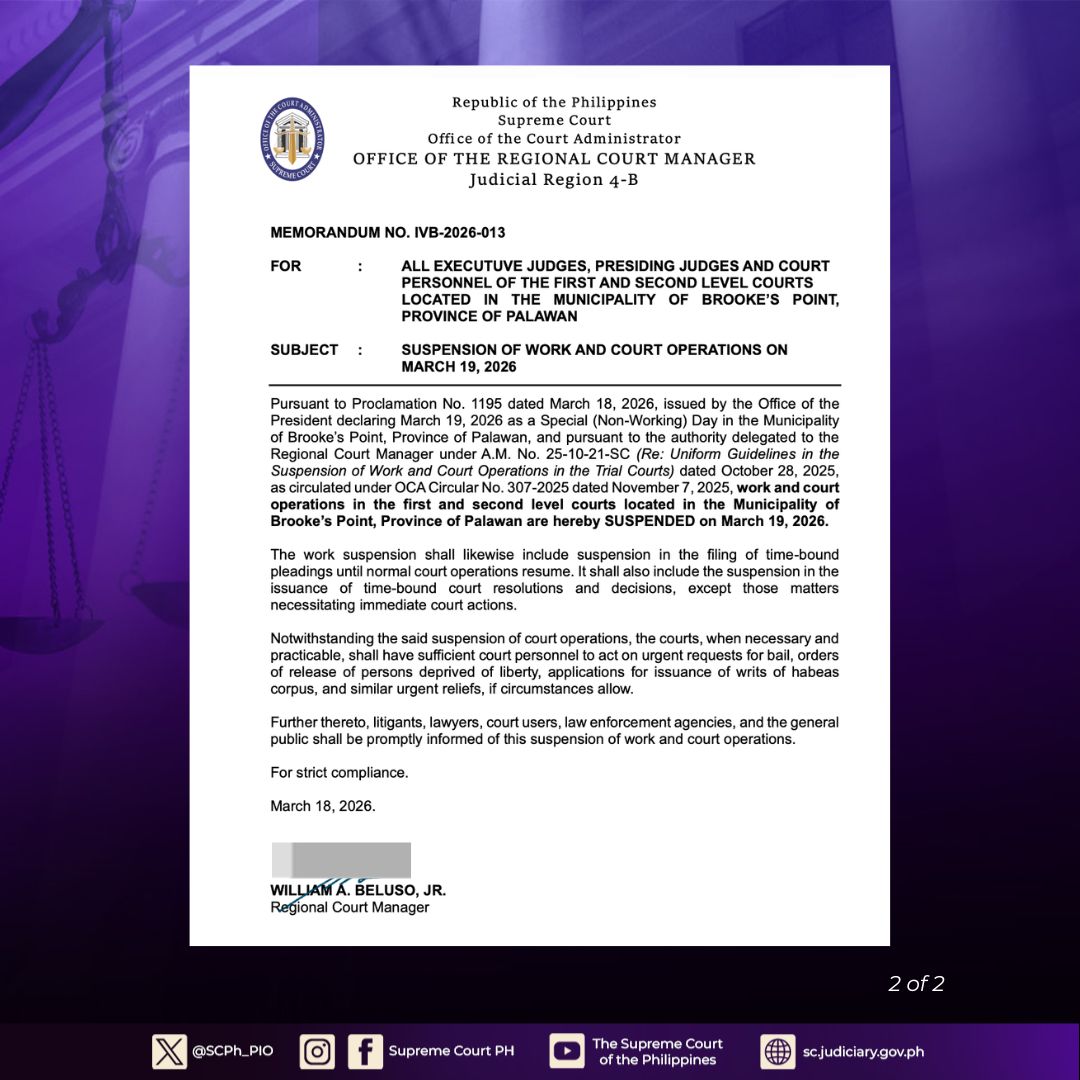 Philippine Supreme Court Public Information Office tweet media