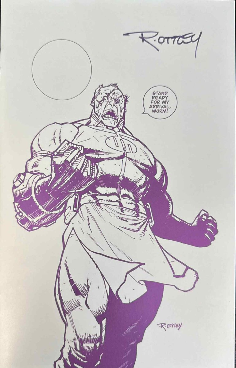 RyanOttley's tweet image. All my exclusive variants have a version that is foil with one color. The newest one being the blue Mark. My new exclusives are close to getting sold out in my shop. But have no fear, we have plenty for Megacon and c2e2! But if your not going to those cons, then snatch up the few