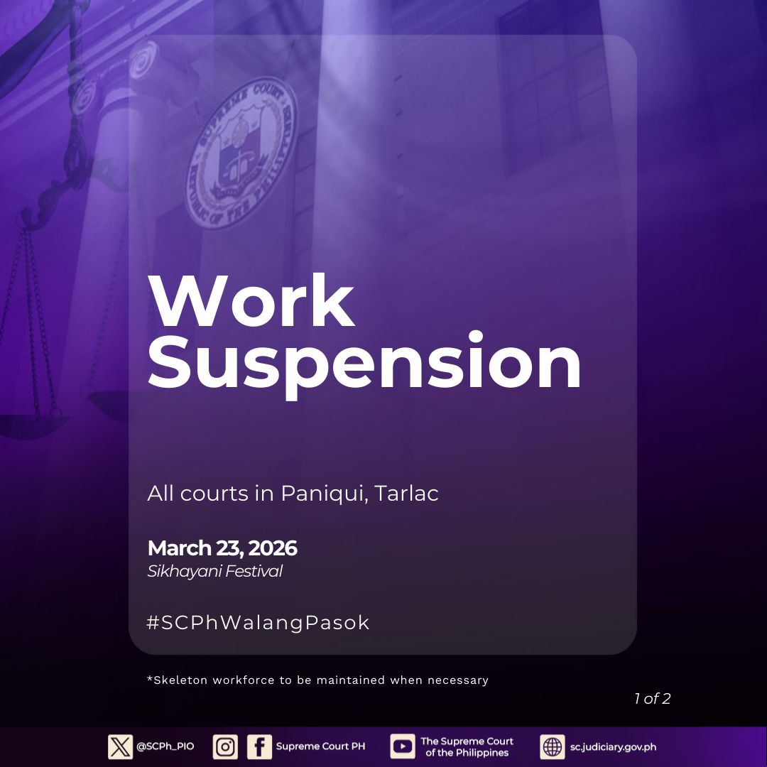 Philippine Supreme Court Public Information Office tweet media