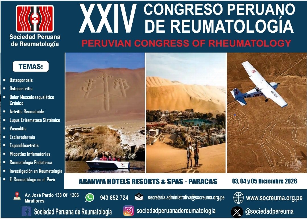 SOCIEDAD PERUANA DE REUMATOLOGÍA tweet media