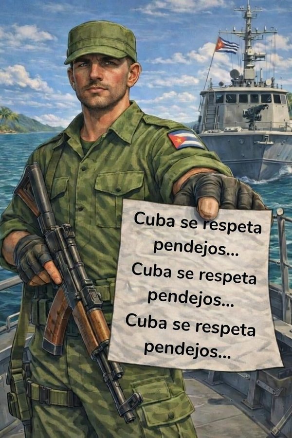 JoseMarianoTam1's tweet photo. @manelmarquez Este es d mi #TeamForCuba🇨🇺no se destiñe. Yo tampoco tengo miedo y me muero como viví, así q gUSAnillos pitiyankis, no me vengan a convidar a tanta mierda, estaré con mi fusil listo a defender a mi #PatriaSocialista d ilusos y locos invasores. #CubaEstáFirme #RememberGiron ❤️🇨🇺 https://t.co/TMZwiX2nJm
